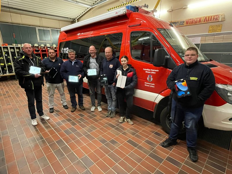 Übergabe der I-Pads